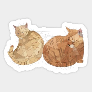 Thomas Cat and Whiskey Rabbit Sticker